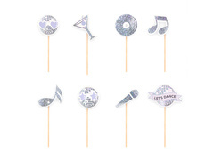 Picuri Disco argintii - 8 buc.