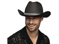 Pălărie de cowboy cu zircon negru - 1 buc.