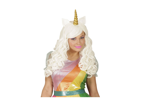 Peruca unicorn alb