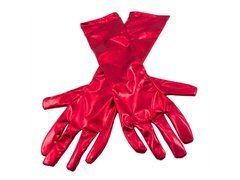 Mănuși de carnaval roșii - 40 cm.