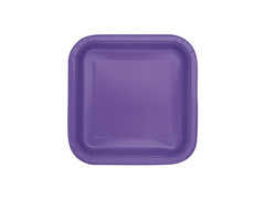 Farfurii pătrate violet - 18 cm - 16 buc.