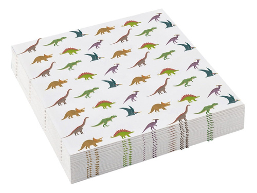Șervețele aniversare dinozauri - 25 cm - 20 buc.
