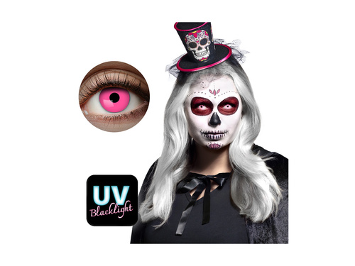 Lentile de contact UV Flash roz - 1 lună