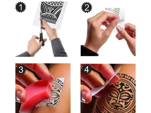 Tatuaje tribale lavabile