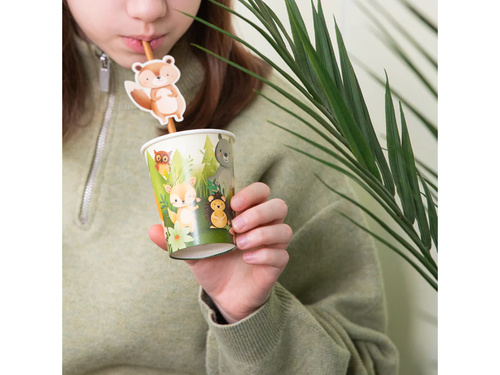 Cupe aniversare Forest Friends - 220 ml - 6 buc.
