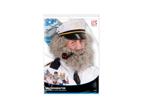 Peruca cu barbă a căpitanului, gri