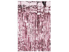 Perdea - Perdea de ușă roz auriu metalic - 2,5 m x 90 cm