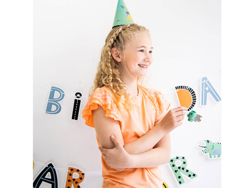 Șepci aniversare dinozauri - 6 buc.