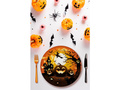 Farfurii Halloween dovleac - 23 cm - 6 buc.