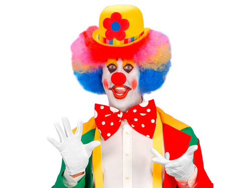 Carnaval mănuși alb scurt - XL