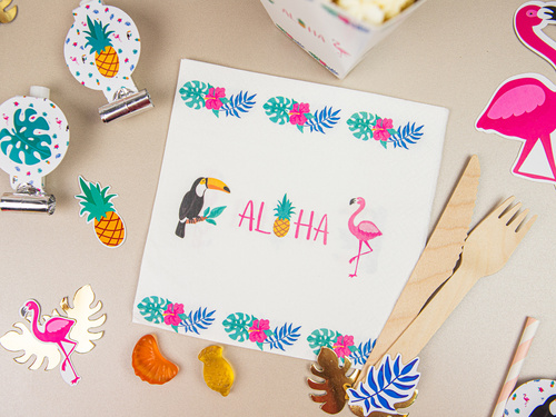 Aloha Party Trompetă Fluierături - 6 buc