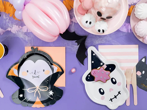 Farfurii craniu - 18 x 27 cm - 6 buc.