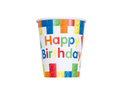 Cupe aniversare Blocuri - 266 ml - 8 buc.