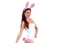 Set iepuraș Playboy roz - 3 elemente