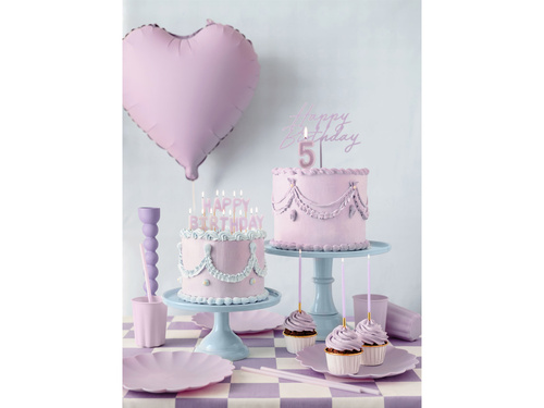 Paie tub de plastic violet - 23 cm- 12 buc.