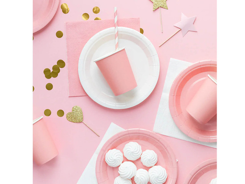 Cești roz - 220 ml - 6 buc.