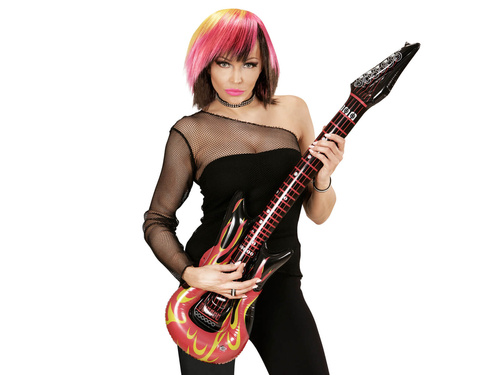 Chitară gonflabilă cu flăcări - 105 cm - 1 buc.