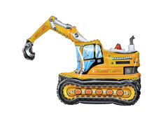 Balon din folie Excavator - 89 x 55 x 35 cm - 1 buc.