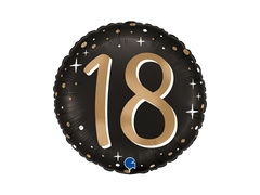 Sparkles balon de folie pentru optsprezece - 35 cm - 1 buc.