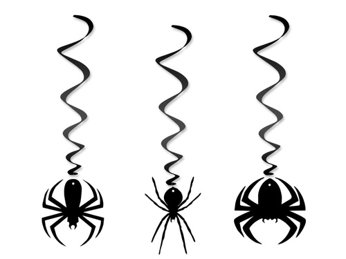 Decor suspendat Păianjeni pentru Halloween - 3 buc.