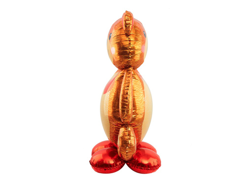 Ursuleț de pluș cu inimă în picioare balon din folie - 91 cm x 65 cm - 1 buc.