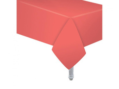 Față de masă din hârtie Coral - 132 x 183 cm - 1 buc.