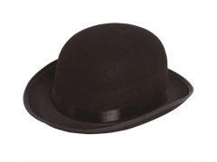 Pălărie bowler neagră - 1 buc.