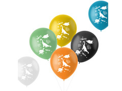 Baloane din latex dinozauri - 33 cm - 6 buc.