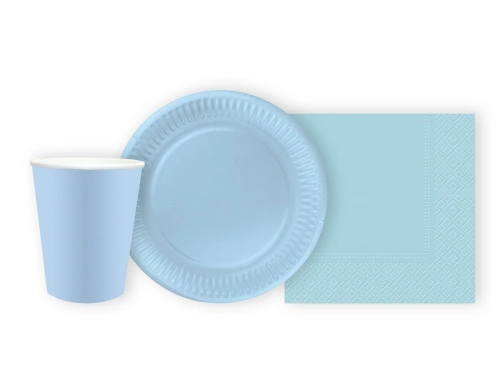 Set de hârtie albastru deschis - 44 de bucăți.