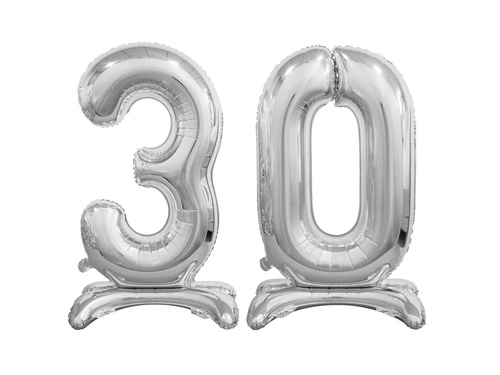 Set de baloane din folie 30 argint - 74 cm