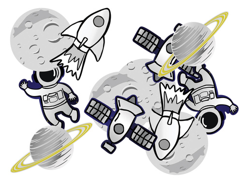 Decor cu două fețe Cosmos - 12 buc.