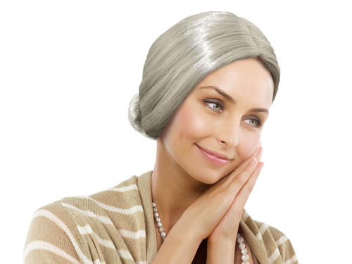 Peruca Granny - 1 buc.