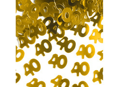 Confetti auriu pentru a 40-a aniversare - 15 g