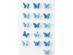 Decorațiune suspendată Fluturi albaștri - 3 m - 1 buc.