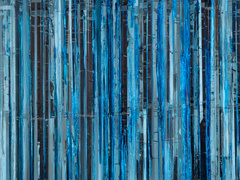 Perdea - perdea ușă albastru metalic - 100 x 200 cm