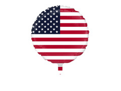 Balon foliowy z flagą narodową USA - 46 cm - 1 szt.