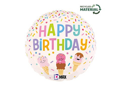 Balon cu folie Happy Birthday - 35 cm - 1 buc.