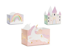 Cutii pentru gustări Castel și Unicorni - 6 buc.