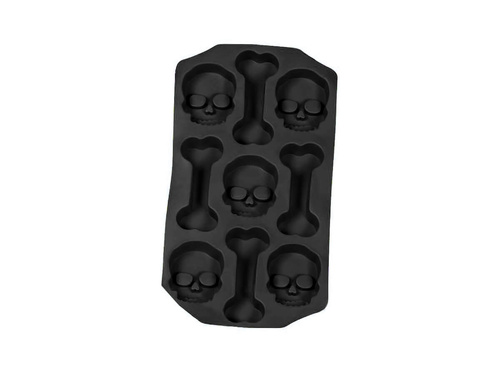 Tava pentru cuburi de gheață Skull and Bones pentru Halloween