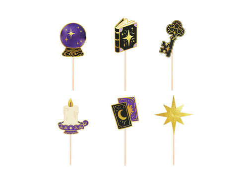 Bețe pentru tort Andrzejki - 10 cm - 6 buc.