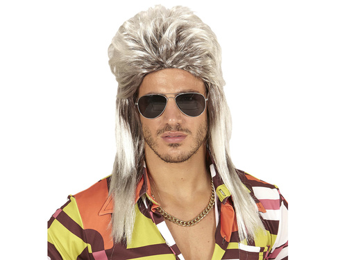 Peruca disco blondă pentru bărbați - 1 buc.