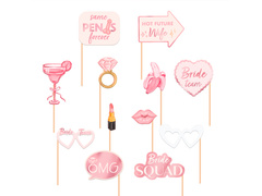 Recuzită foto pentru noaptea burlăcițelor - 12 buc.