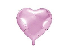 Balon folie Inimă roz deschis - 45 cm - 1 buc.