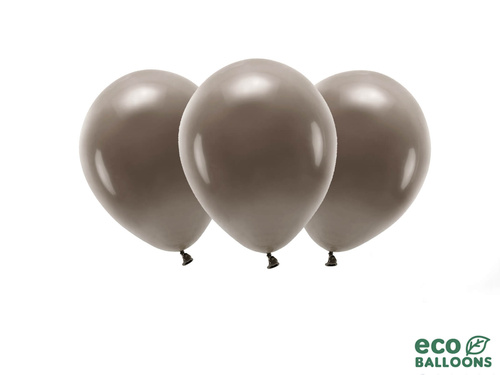 EKO Baloane din latex maro pastel - extra mari - 10 buc.