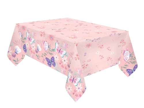 Față de masă aniversară Fluturi - 120 x 180 cm - 1 buc.