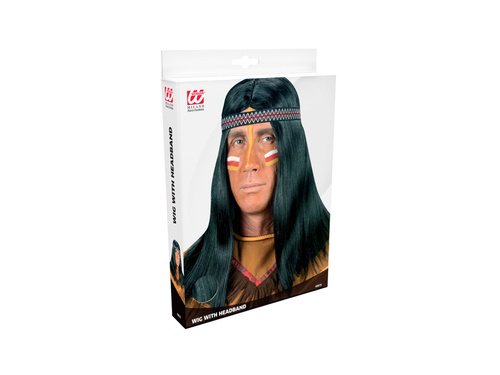 Peruca indiană cu bentiță