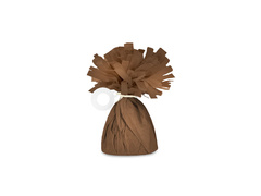 Greutate de hârtie pentru baloane umplute cu heliu - maro - 140 g