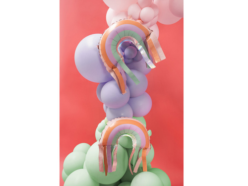 Balon folie Pastel Rainbow - 38x41 cm - 3 buc.