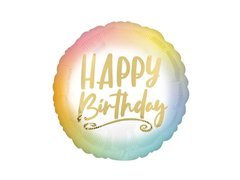 Balon cu folie ombre Happy Birthday - 43 cm - 1 buc.