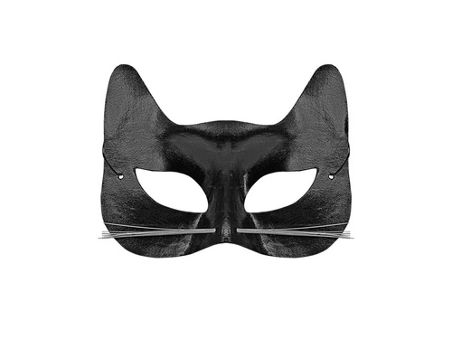Mască de carnaval cu pisică neagră - 1 buc.